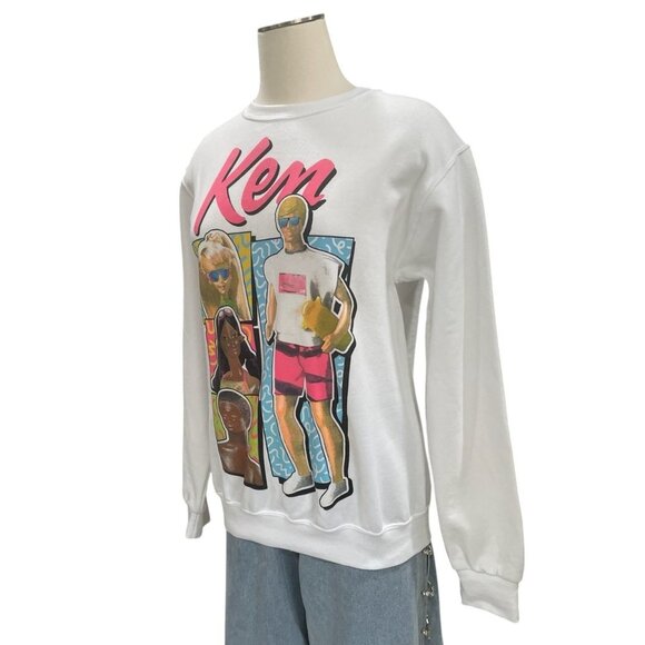 Ken Barbie Graphic Sweatshirt Retro 90s Y2K Barbiecore Movie Inspired Pullover - Picture 6 of 9